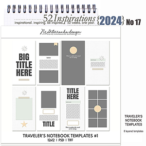 52 Inspirations 2024 no 17 Traveller's Notebook 1 by Mediterranka