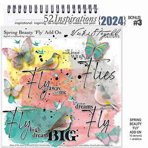 52 Inspirations 2024 BONUS No 03 Spring Beauty Add On by Vicki Stegall