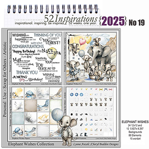 52 Inspirations 2025 No 19 Elephant Wishes Digital Art Collection by Art Addicts
