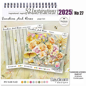 52 Inspirations 2025 no 27 Sunshine and Roses by Daydream Designs