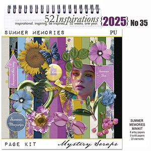 52 Inspirations 2025 No 35 Summer Memories Pagekit by Mystery Scraps