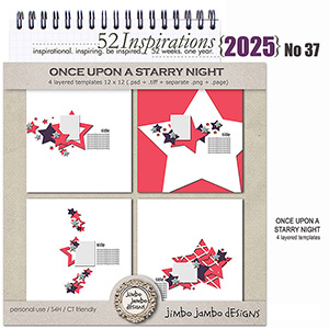 52 Inspirations 2025 No 37 Once upon a starry night templates