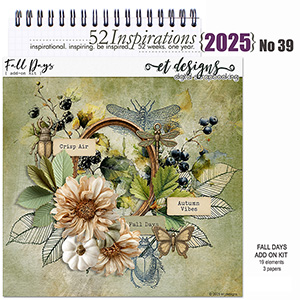 52 Inspirations 2025 no 39 Fall Days Add On by et designs 