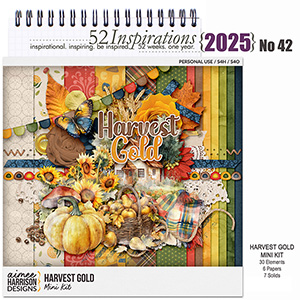52 Inspirations 2025 no 42 Harvest Gold Mini Kit by Aimee Harrison