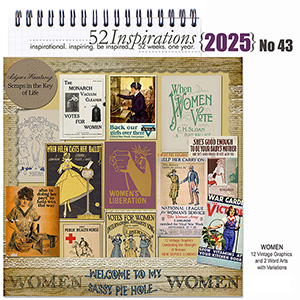 52 Inspirations 2025 No 43 Women by Idgie's Heartsong 52 Inspirations 2025 No 43 Women by Idgie's Heartsong