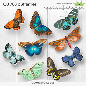 CU 703 BUTTERFLIES