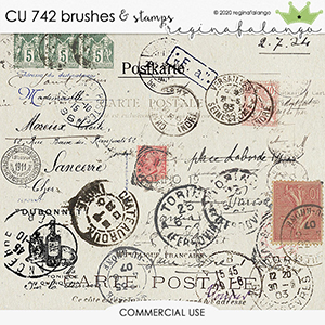 CU 742 BRUSHES & stamps