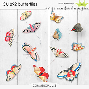 CU 892 BUTTERFLIES