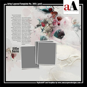 Artsy Layered Template No 305