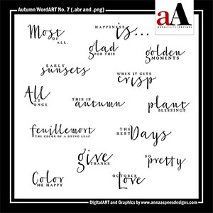 Autumn WordART No 7