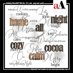 Holiday WordART Mix No 15