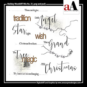 Holiday WordART Mix No 2