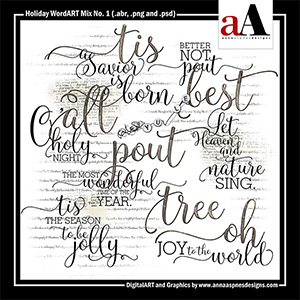 Holiday WordART Mix No 4