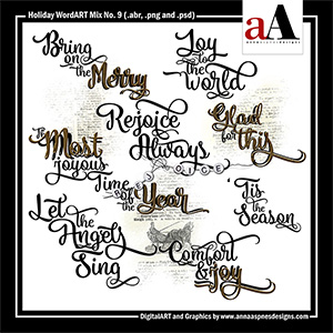 Holiday WordART Mix No 9