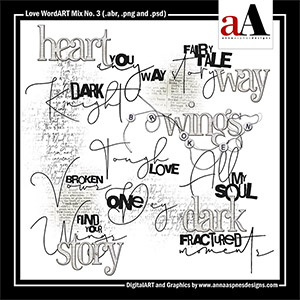 Love WordART Mix No 3