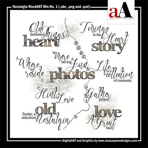 Nostalgia WordART Mix No 1