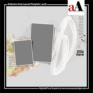 Ordinaire Artsy Layered Template