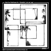 Palm Tree FotoFrames No 1