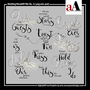 Wedding WordART Mix No 1