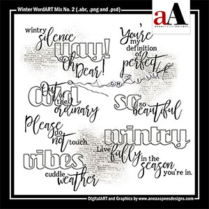 Winter WordART Mix No 2