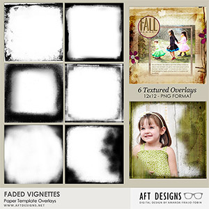 Paper Templates - Faded Vignettes