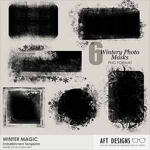 Masks - Winter Magic Embellishment Templates