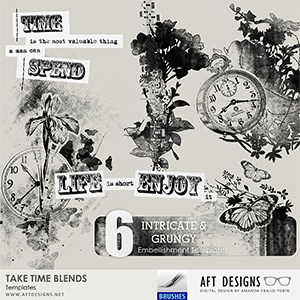 Take Time Blends - Embellishment Templates