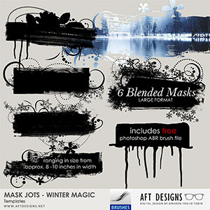 Mask Jots - Winter Magic Embellishment Templates 