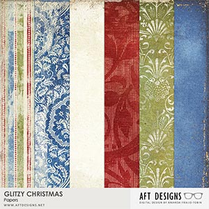Glitzy Christmas Papers