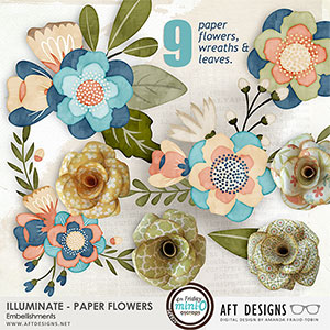 Illuminate Paper Flower Embellishments