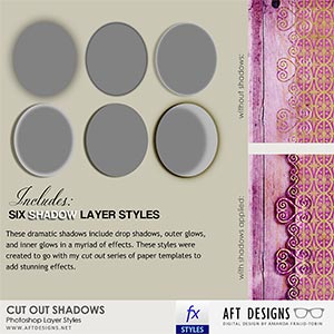 Layer Styles: Cut Out Shadows
