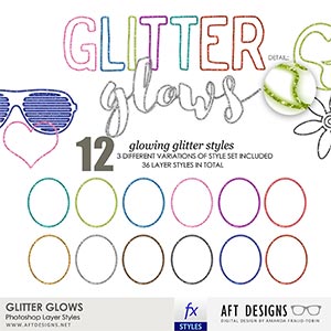 Layer Styles: Glitter Glows