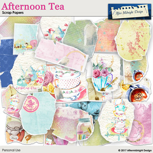 Afternoon Tea Scrap Papers