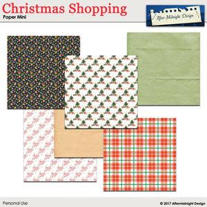 Christmas Shopping Paper Mini