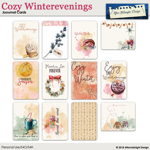 Cozy Winterevenings Journal Cards