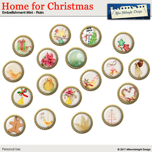 Home for Christmas Element Mini 5 Flairs