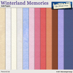 Winterland Memories Solid papers