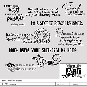 Surf Crush (wordart)