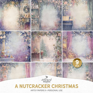 A Nutcracker Christmas Artsy Papers II