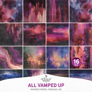 All Vamped Up Painterly Papers
