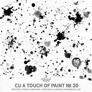 CU A Touch Of Paint No 20 Spatters