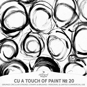 CU A Touch Of Paint No 21 Grunge Circular Strokes