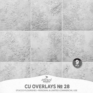 CU Overlays No 28 Stucco Flourishes 