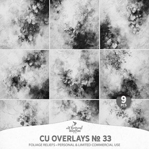 CU Overlays No 33 Foliage Reliefs