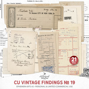 CU Vintage Findings No 19 Ephemera Bits