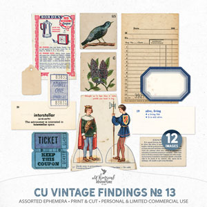 CU Vintage Findings No 13 Assorted Ephemera