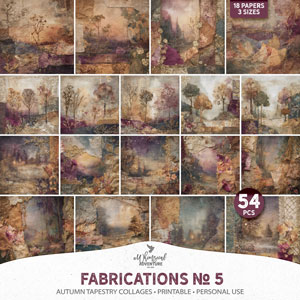 Fabrications No 5 Autumn Tapestry Collages