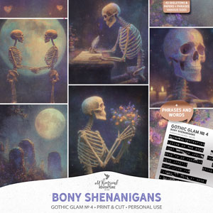 Gothic Glam No 4 Bony Shenanigans