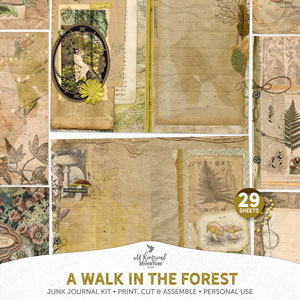 A Walk In The Forest Junk Journal Kit