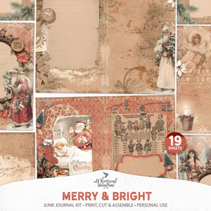 Merry And Bright Junk Journal Kit